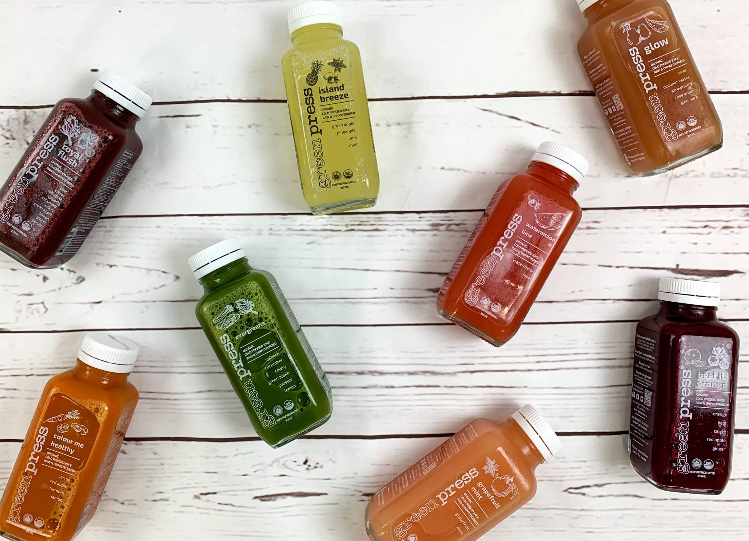GreenPress organic cold-pressed juices