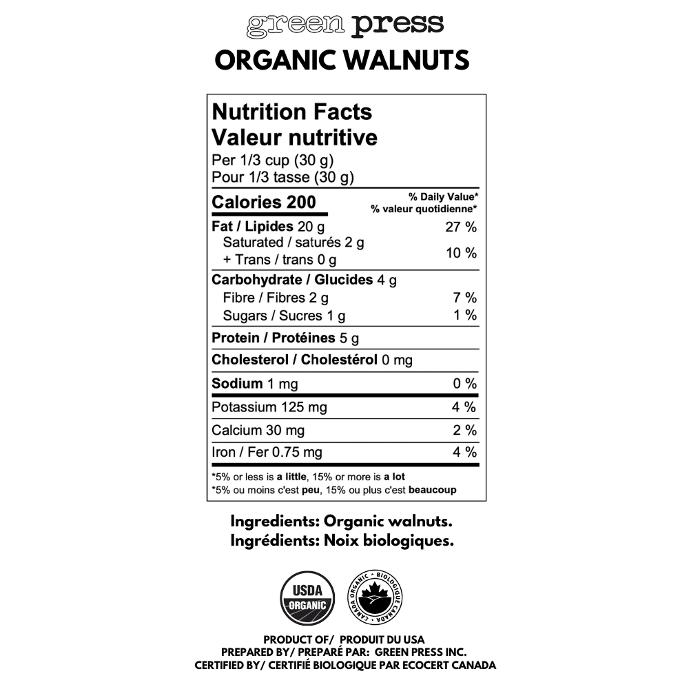 Organic Walnuts- 155g