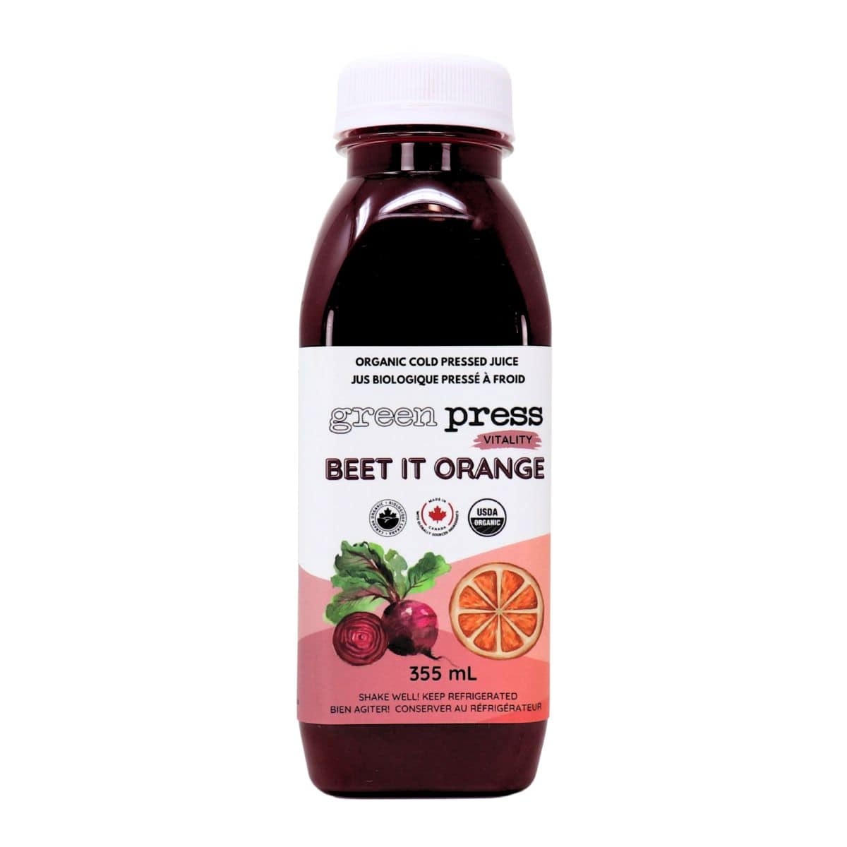 Vitality: Beet it Orange - 355 mL